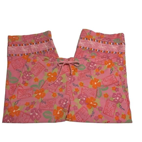 Oleg Cassini Weekend Wide Leg Pull On Capri, L. Preppy - Picture 3 of 15